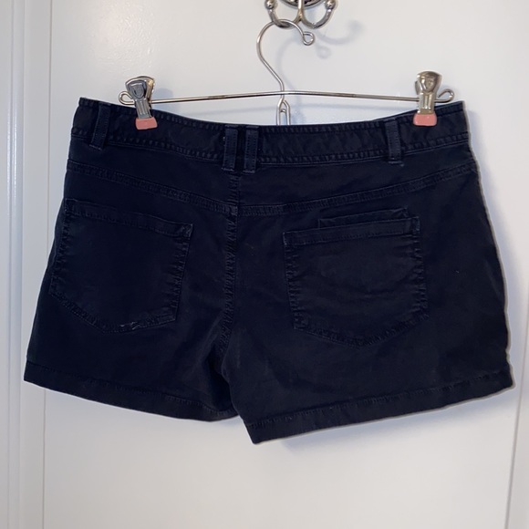 Navy Shorts with Zipper Detail - Picture 2 of 2